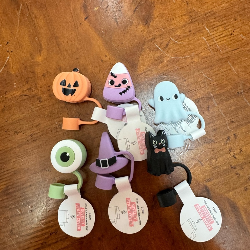 Target Halloween straw toppers